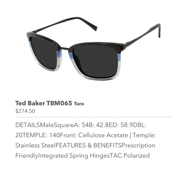 Ted Baker London Sunglasses- NWT Rx Eligible - Picture 3 of 16